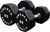 French Fitness Urethane 8 Sided Hex Dumbbell Set, 5-100 lbs (New)