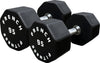 French Fitness Urethane 8 Sided Hex Dumbbell 95 lbs - Single (New)