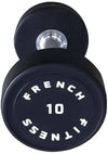 French Fitness Urethane Round Pro Style Dumbbell 10 lbs - Single (New)