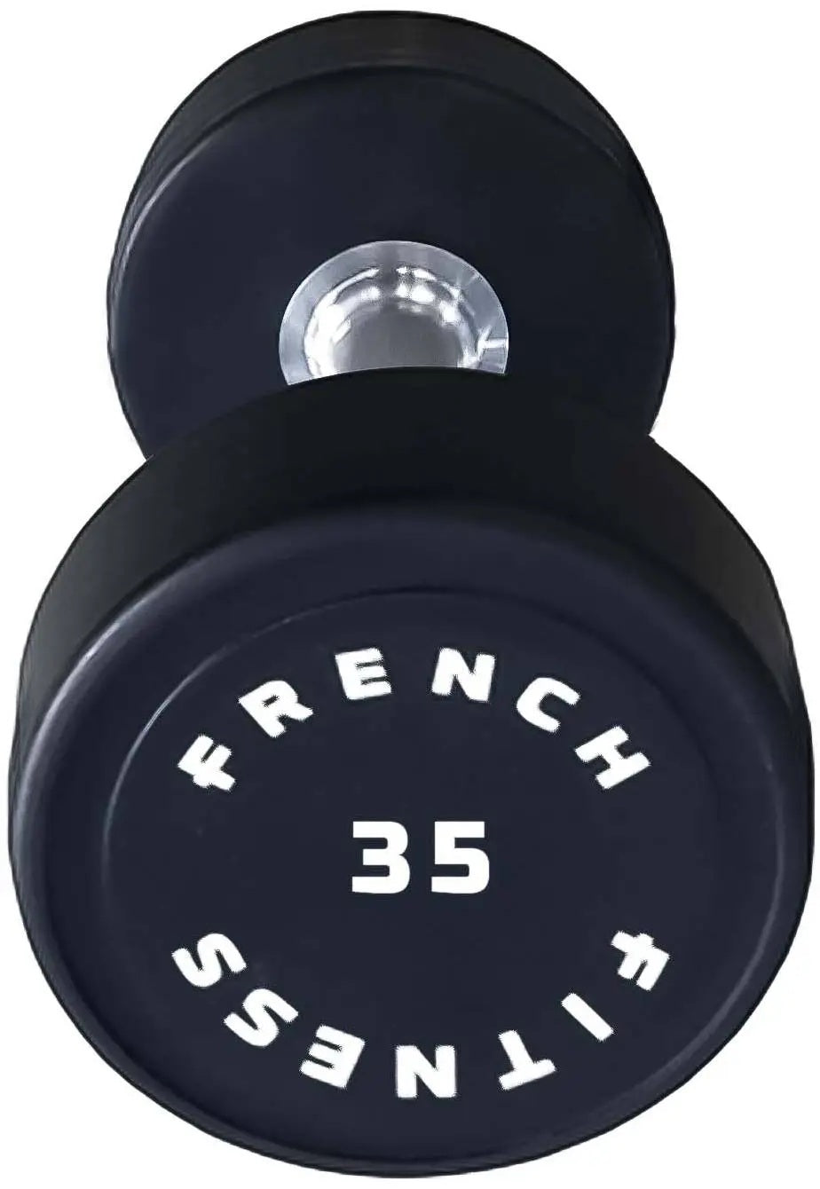 French Fitness Urethane Round Pro Style Dumbbell 35 lbs - Single (New)