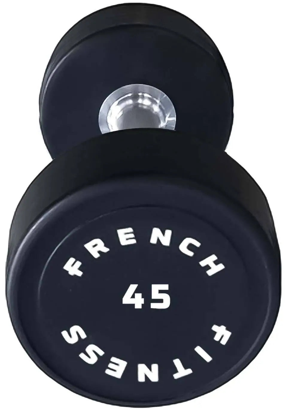 French Fitness Urethane Round Pro Style Dumbbell 45 lbs - Single (New)