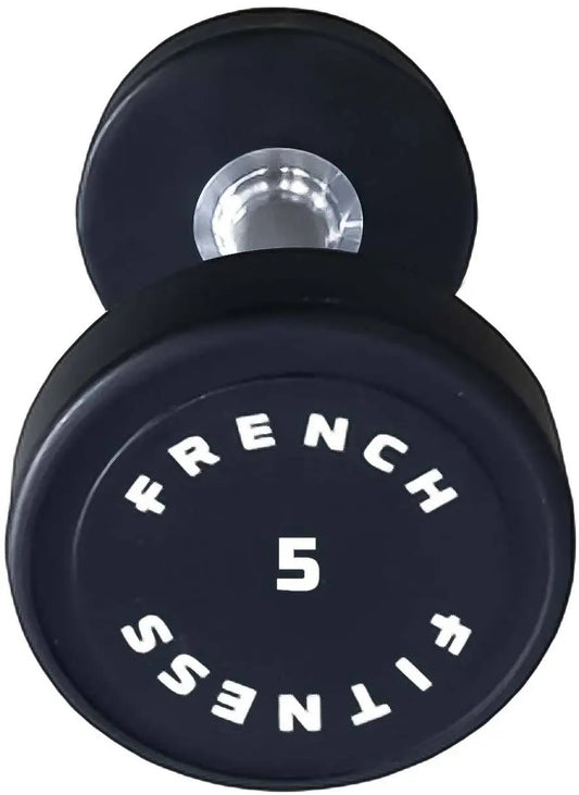 French Fitness Urethane Round Pro Style Dumbbell 5 lbs (New)