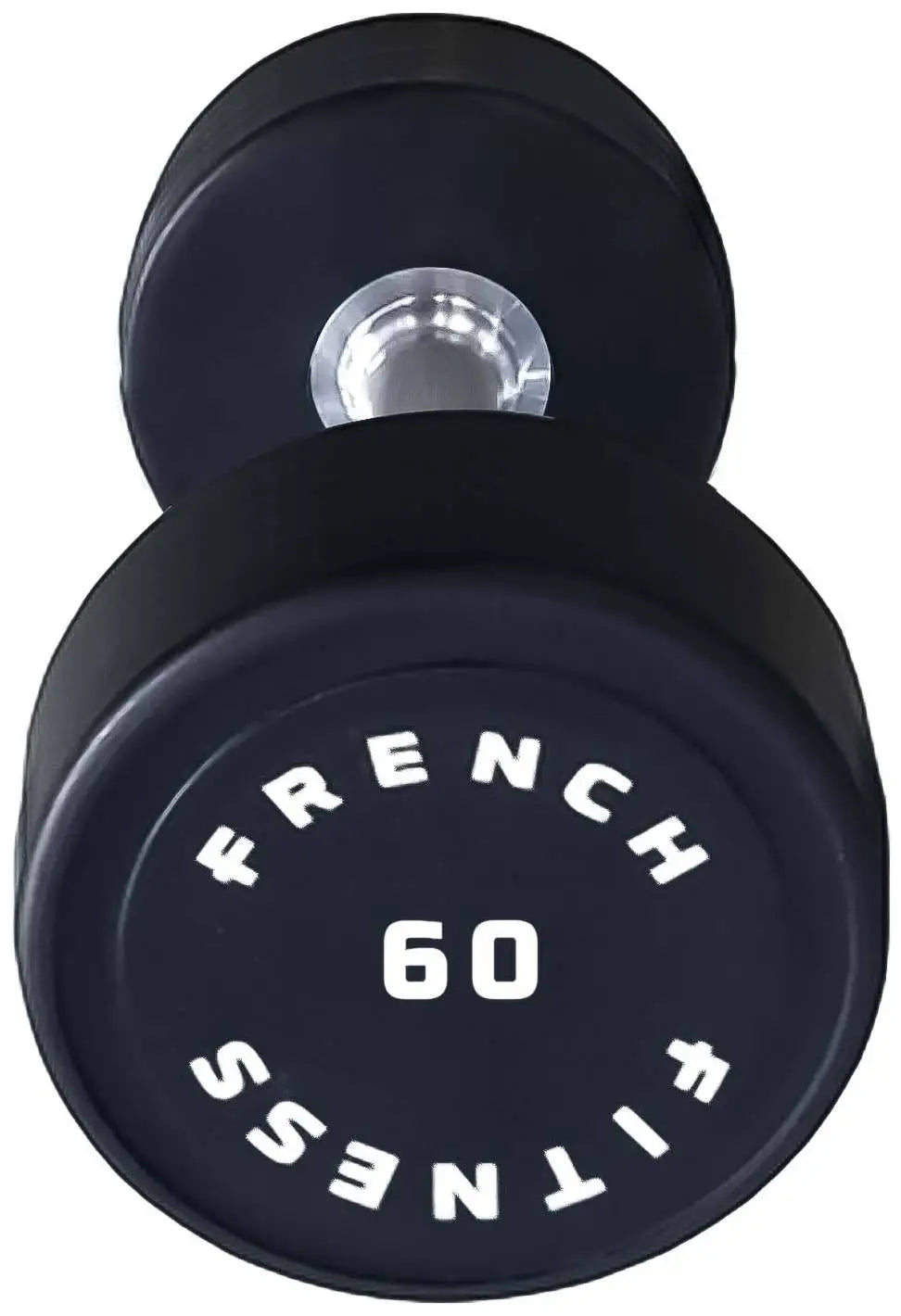 French Fitness Urethane Round Pro Style Dumbbell 60 lbs - Single (New)