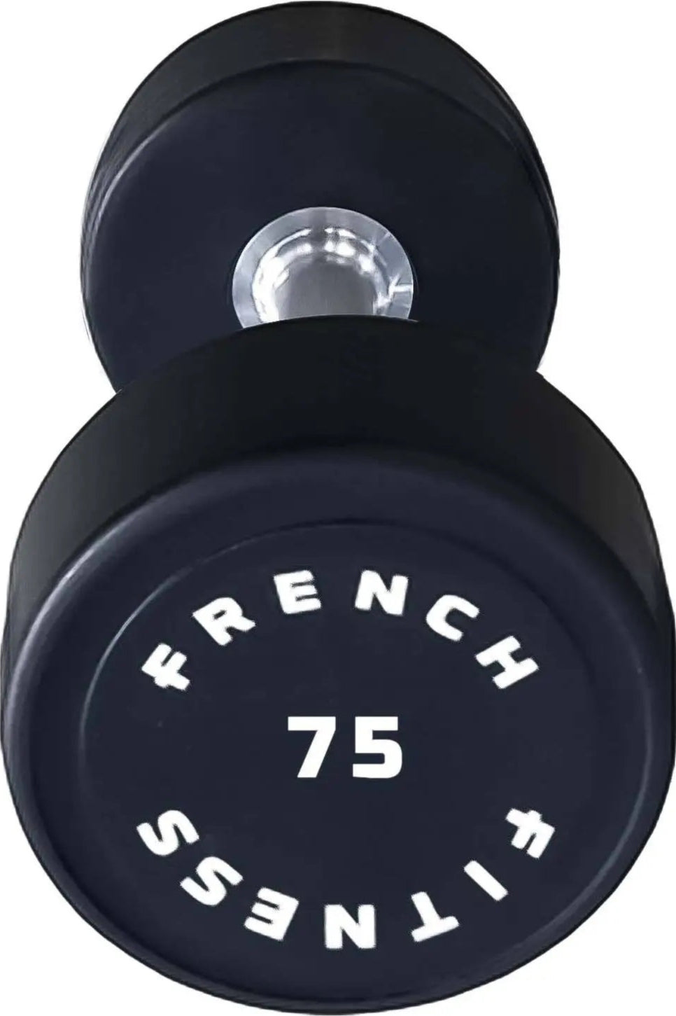 French Fitness Urethane Round Pro Style Dumbbell 75 lbs - Single (New)