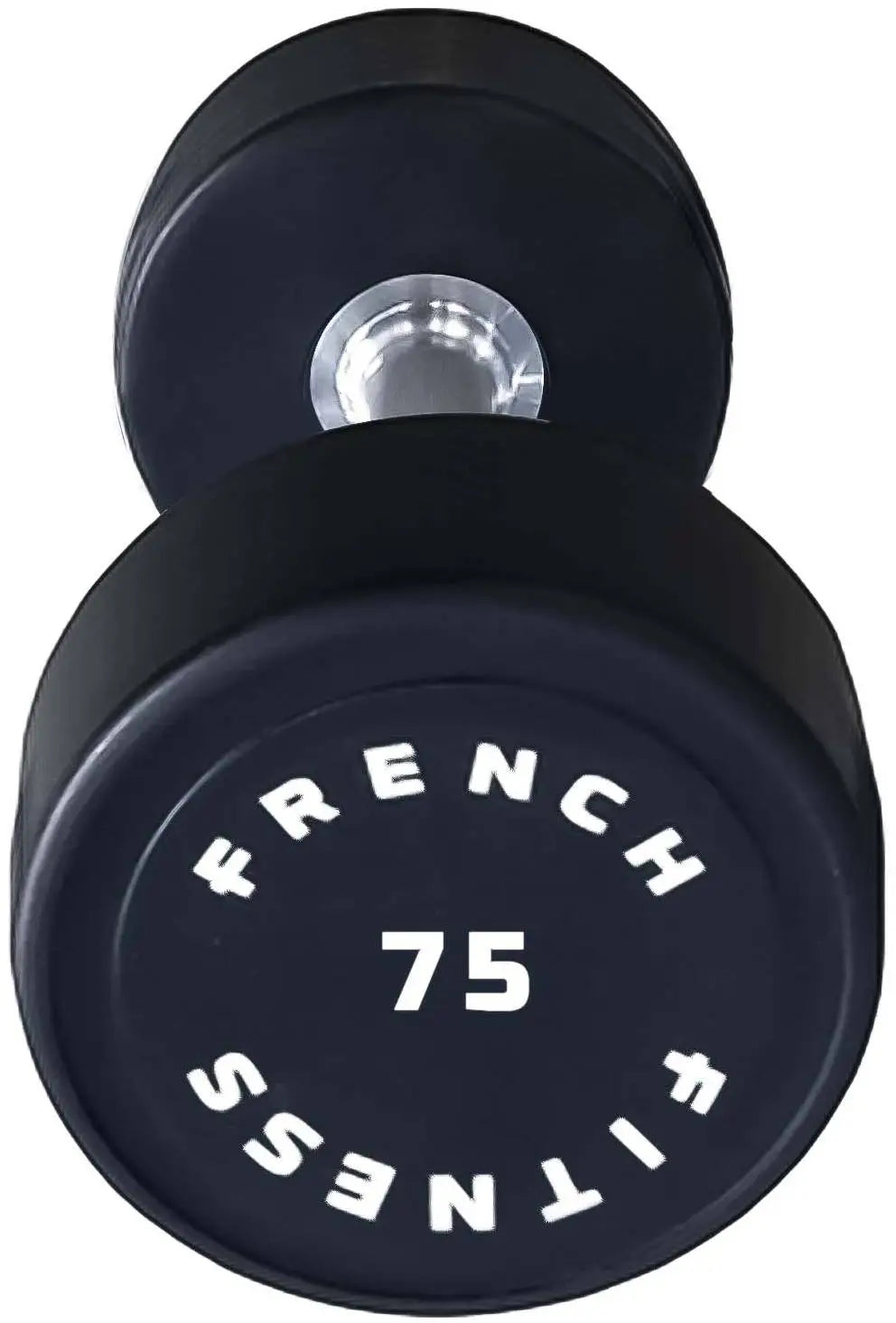 French Fitness Urethane Round Pro Style Dumbbell 75 lbs - Single (New)