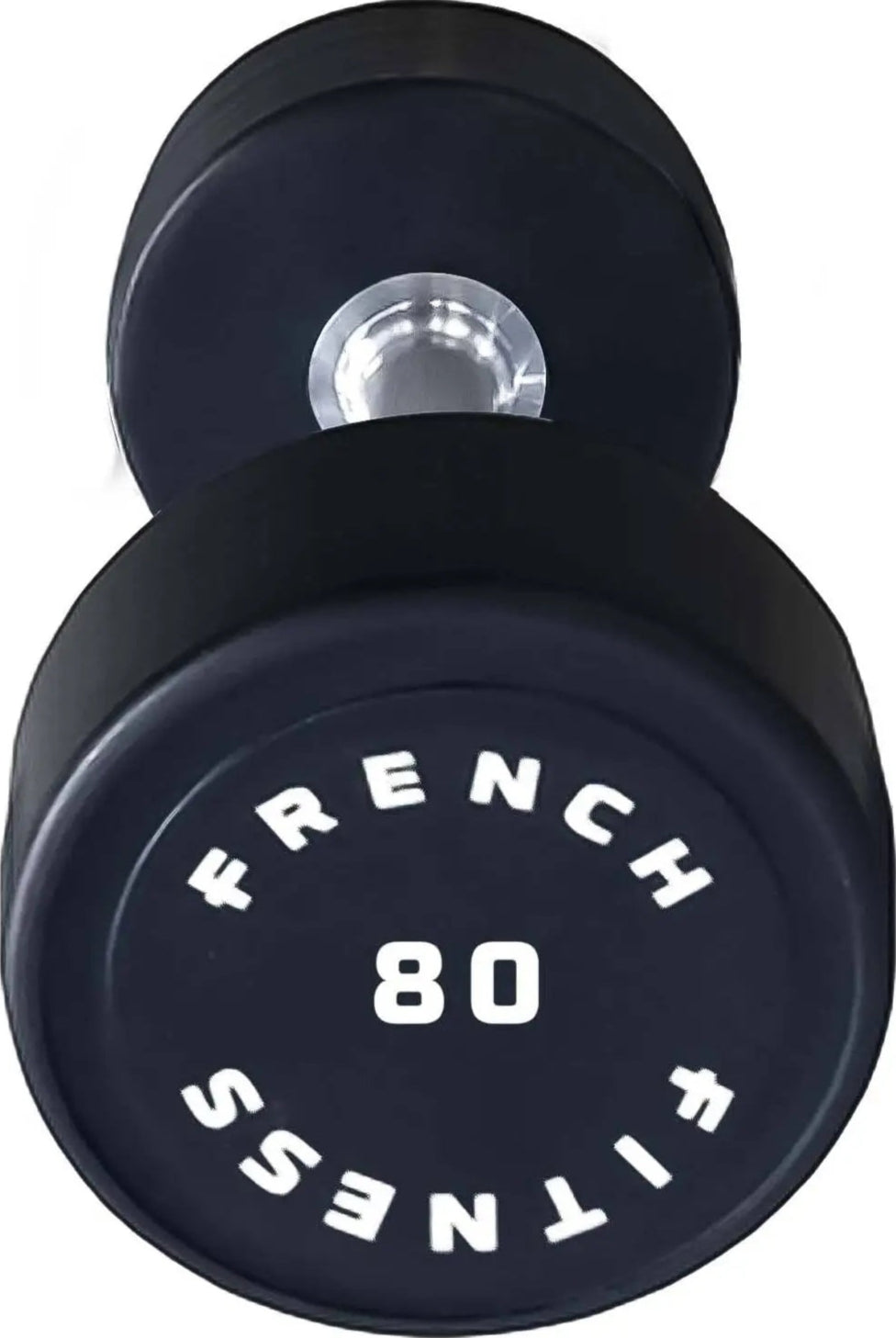 French Fitness Urethane Round Pro Style Dumbbell 80 lbs - Single (New)