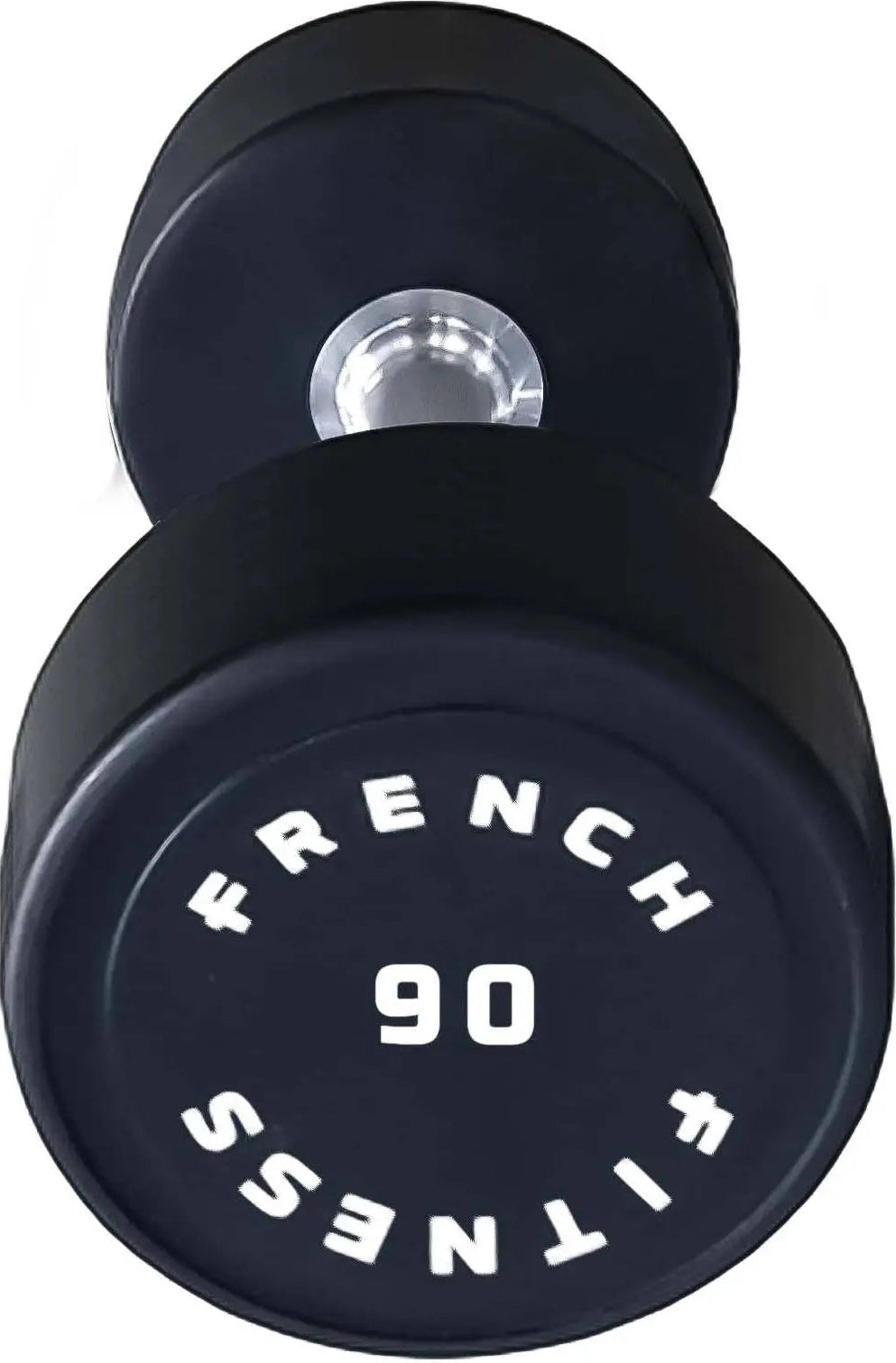 French Fitness Urethane Round Pro Style Dumbbell 90 lbs - Single (New)