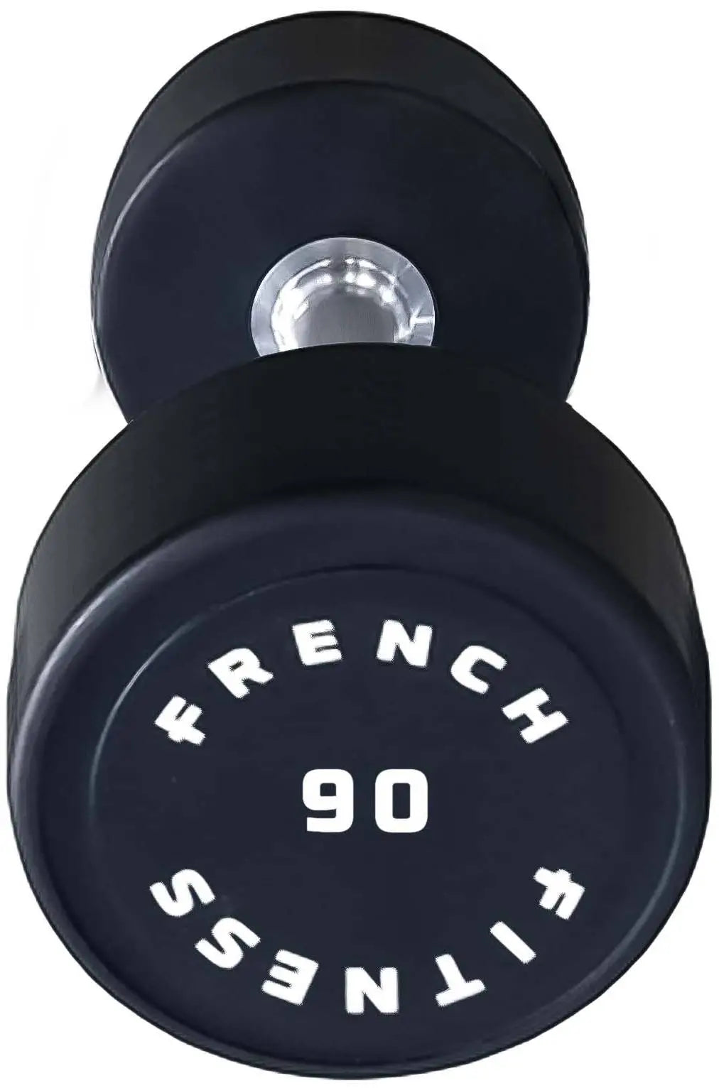 French Fitness Urethane Round Pro Style Dumbbell 90 lbs - Single (New)