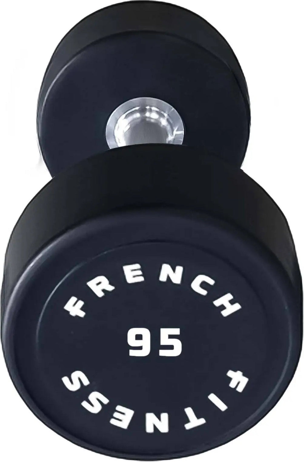 French Fitness Urethane Round Pro Style Dumbbell 95 lbs - Single (New)