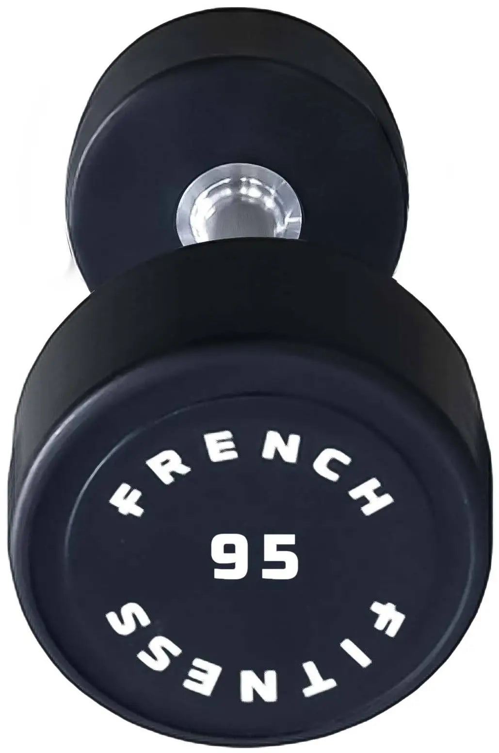 French Fitness Urethane Round Pro Style Dumbbell 95 lbs - Single (New)