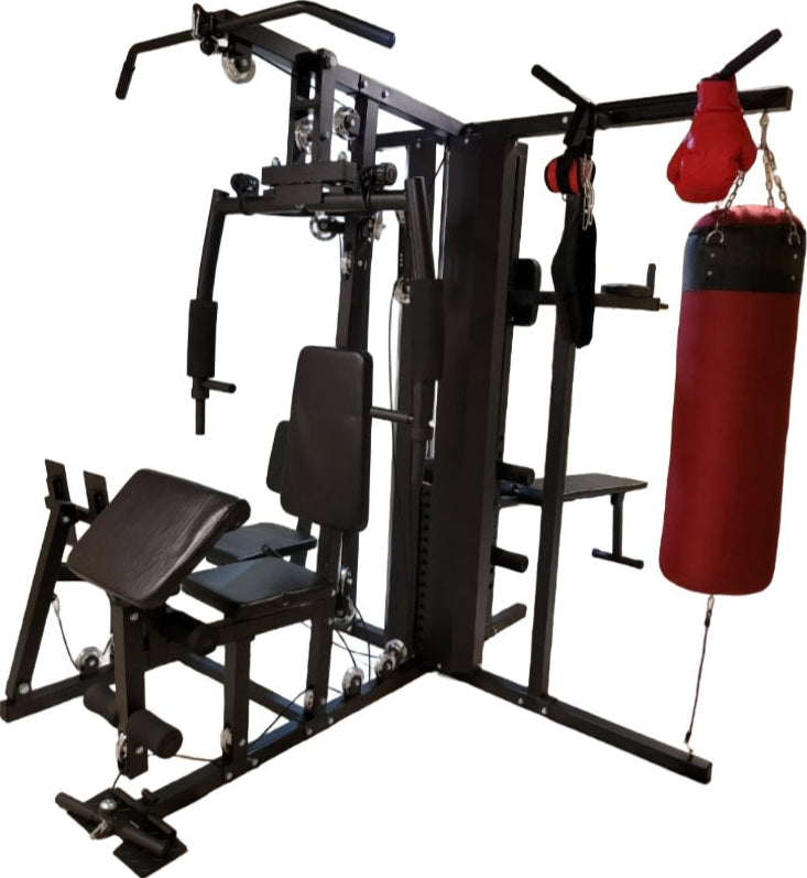 French Fitness X5 5 Station Multi Gym System V2 (New)