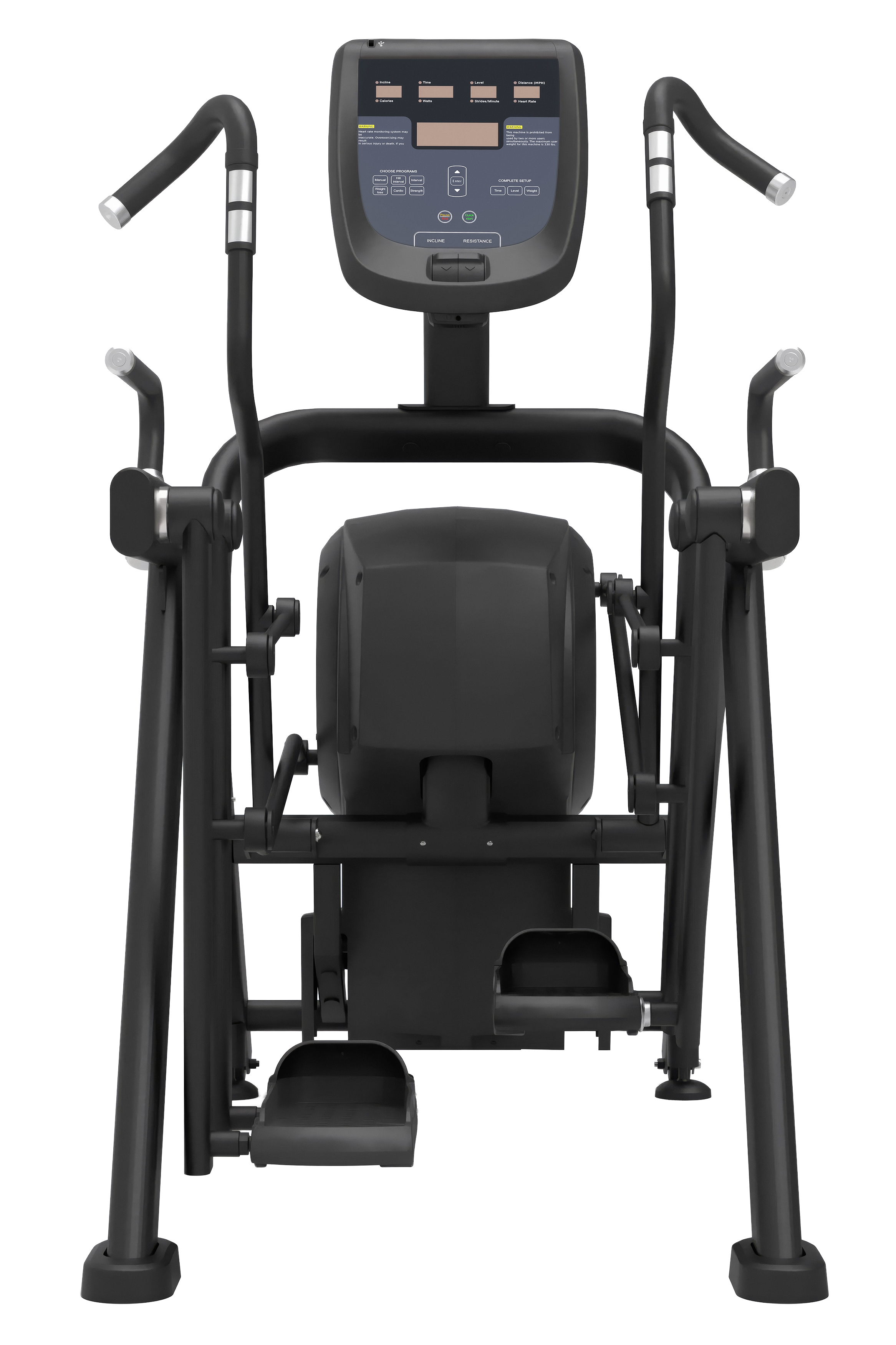 French Fitness Black Arc Elliptical Trainer (New)
