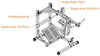 French Fitness FFB Black Pendulum Squat Leg Press Machine (New)