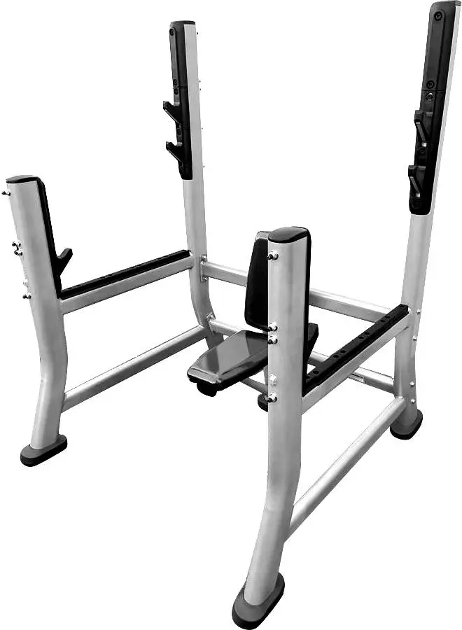 French Fitness FFS Silver Olympic Military Bench (New)