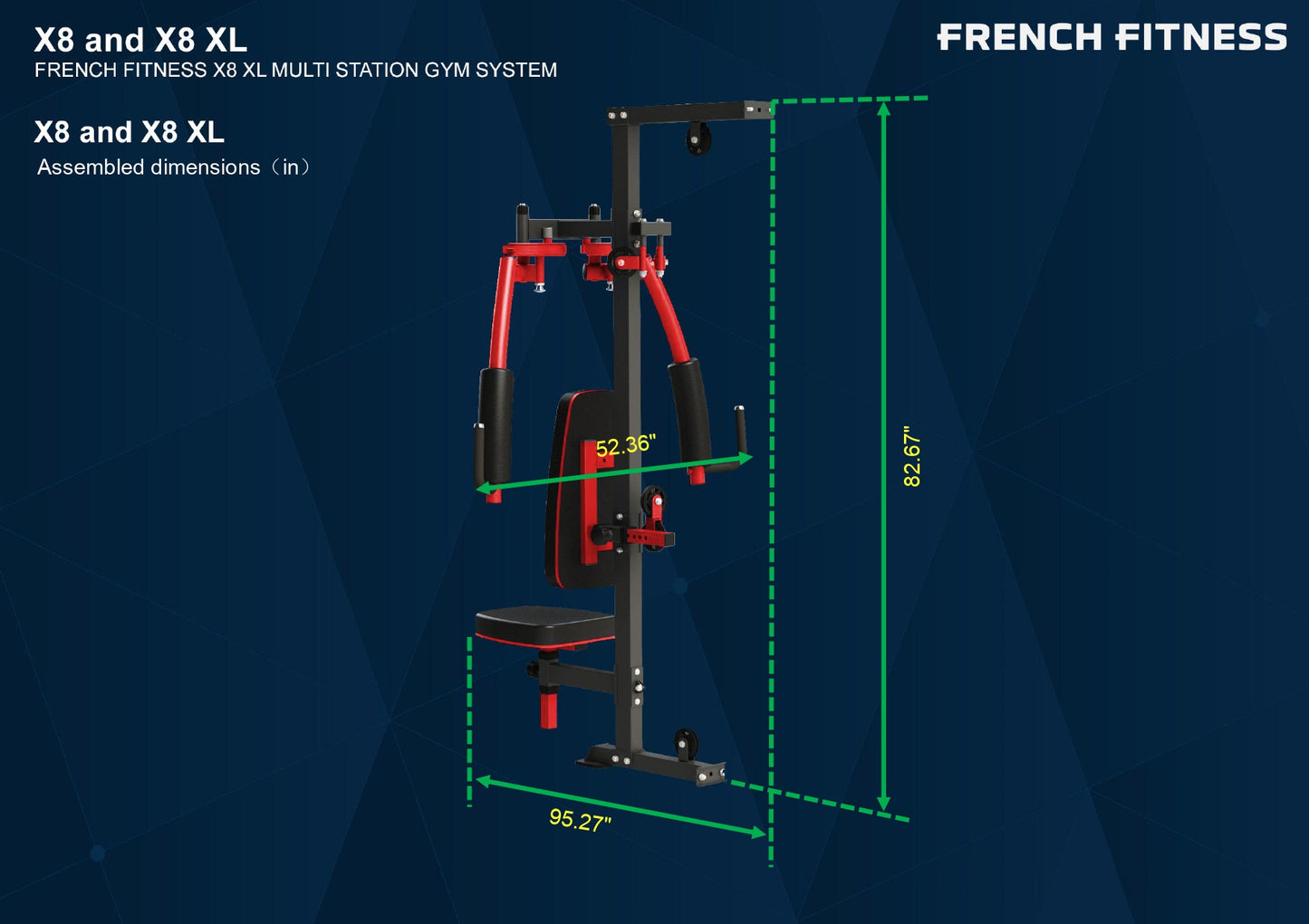 French Fitness X8-BF Butterfly Attachment (New)