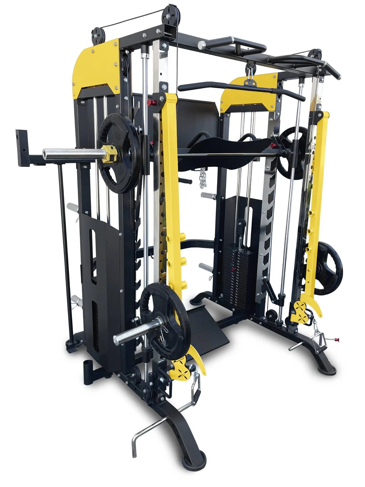 French Fitness FSR90 Functional Trainer Smith & Squat Rack Machine (New)