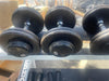 Maxicam 2 Tier Saddle Dumbbell Rack w/5-50 Ivanko Dumbbell Set - 9 Pairs "As is"