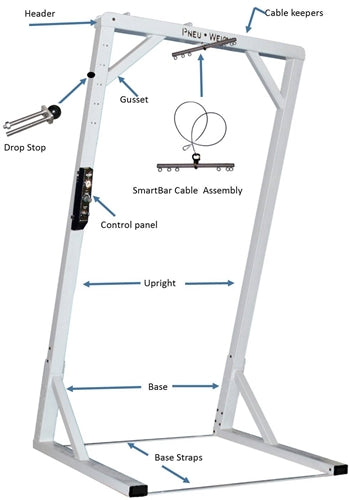 PneuWeight Single Unweighting Exercise System w/2 Vests & Compressor (Remanufactured)