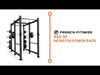 French Fitness R30-RE Commercial Power Rack w/Lat Pulldown / Low Row (New)