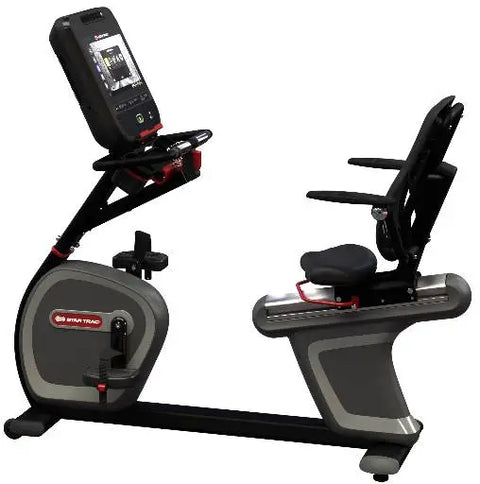 Star Trac 8 Series Recumbent Bike w/16" Embedded Display - Black (New)