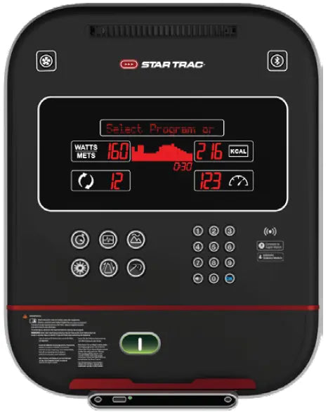 Star Trac 8 Series Recumbent Bike w/LCD - Black (New)
