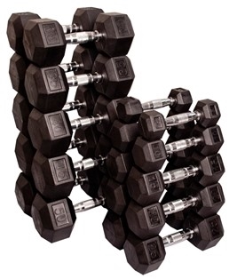 Body solid dumbbell discount set with rack