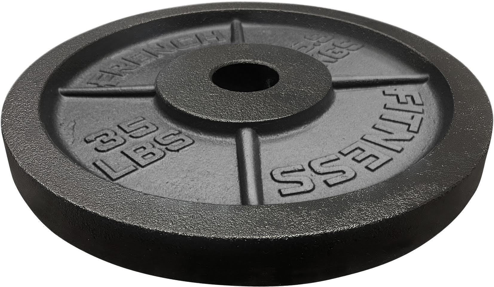 Solid Black Cast Iron Olympic Plates 