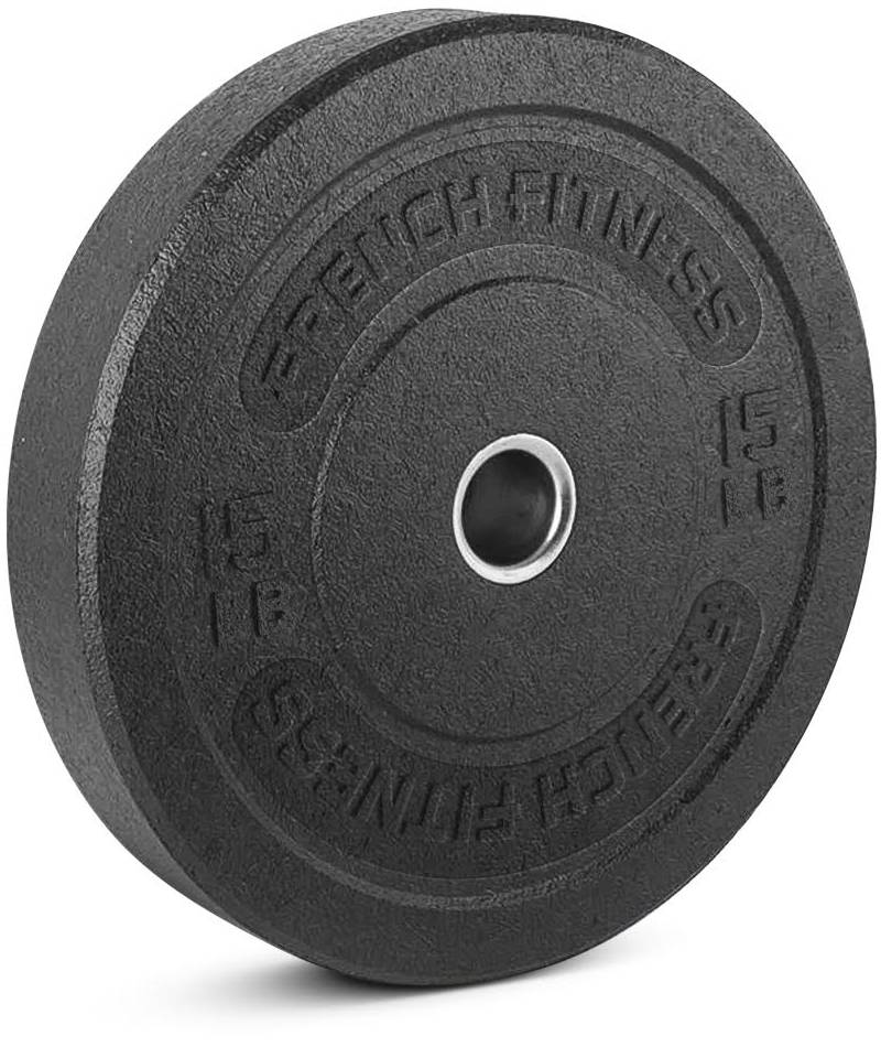 French Fitness Bumper Plates 15 lbs | Fitness Superstore